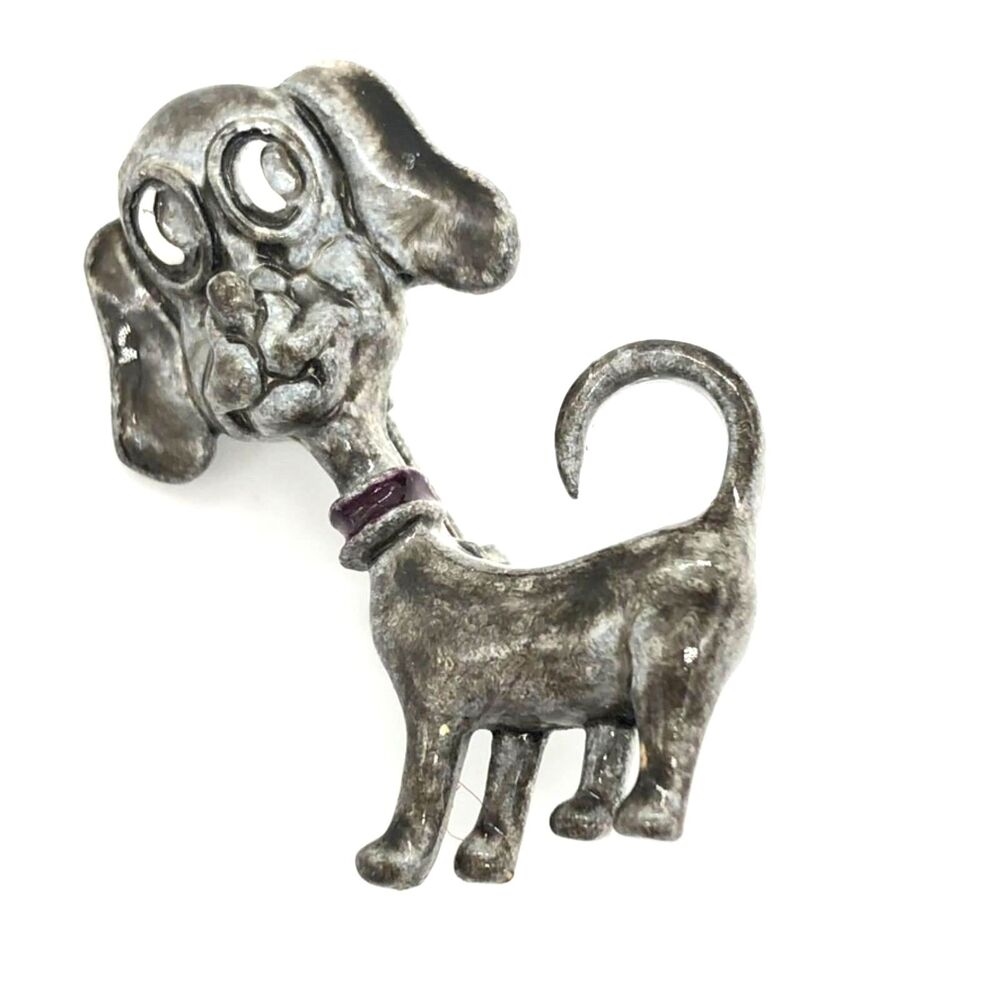 Gerry's Pewter Pin Brooch Dog